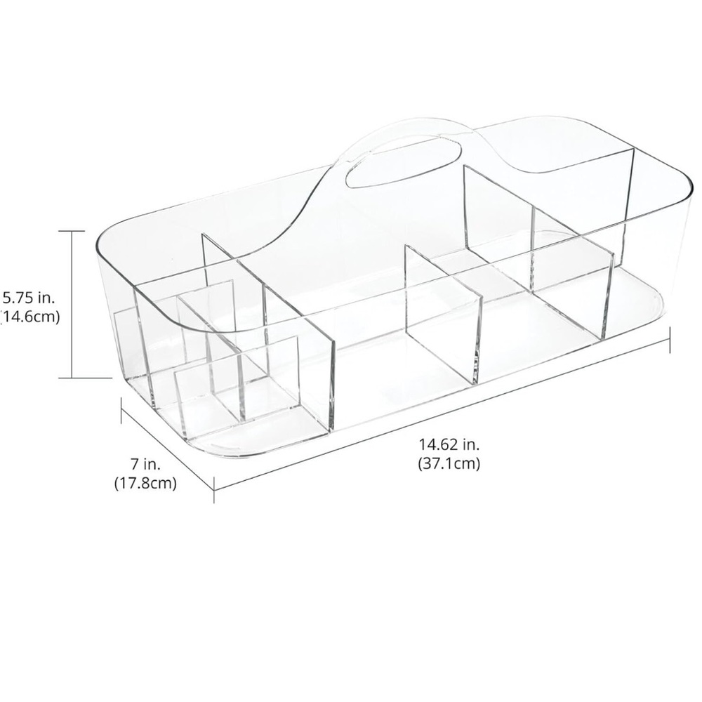 mDesign Acrylic Caddy Tote